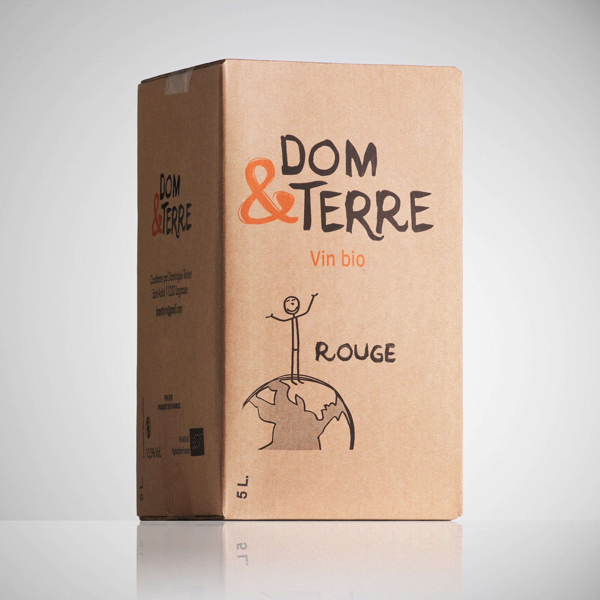 Dom & Terre - Dominique Terrier - Rouge - let it bib - cubi bio - bib bio - vin nature