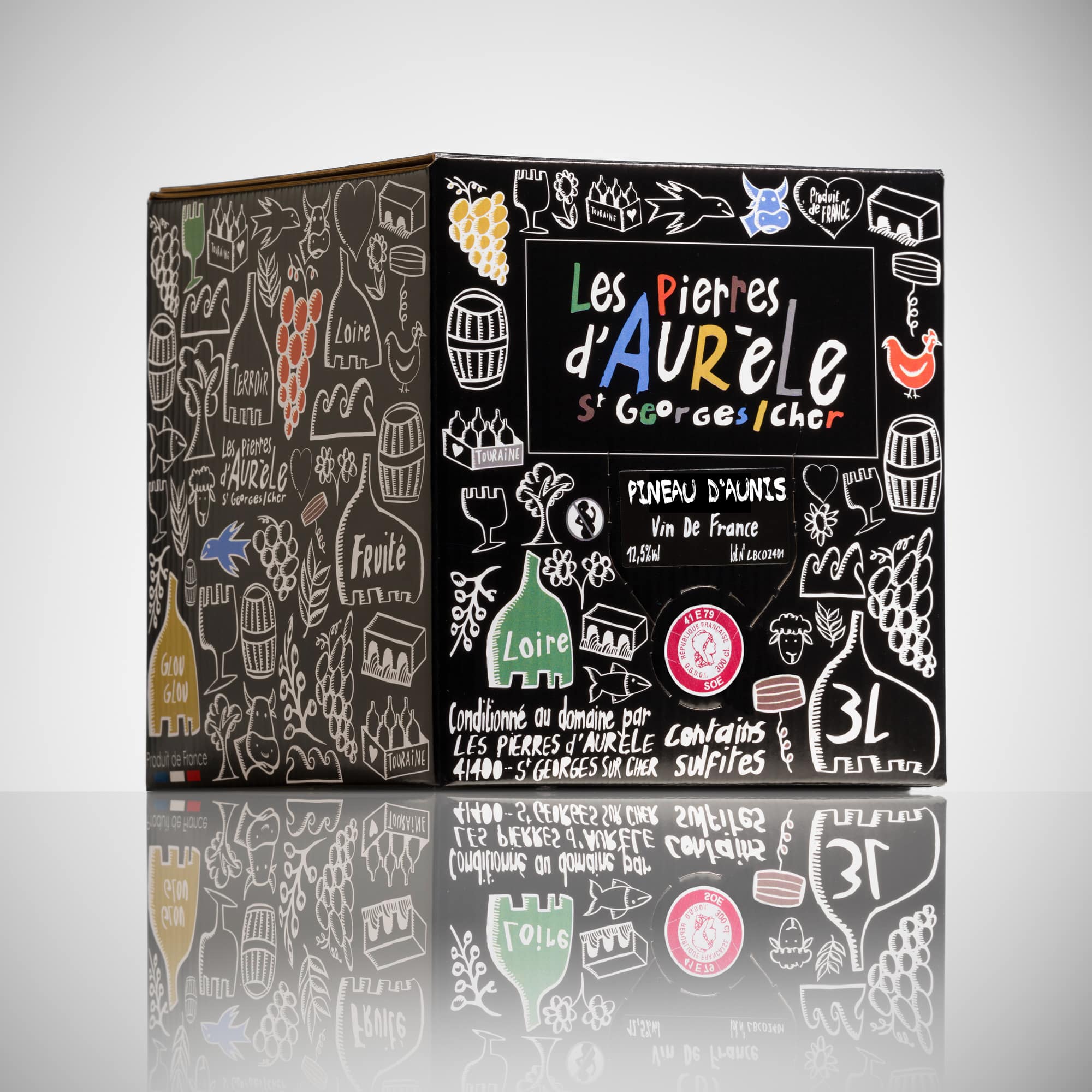 Pierres d'aurèle - let it bib - touraine - côt - pineau d'aunis - chenin - bib bio - cubi bio - cubi vin nature - bib vin nature - 2