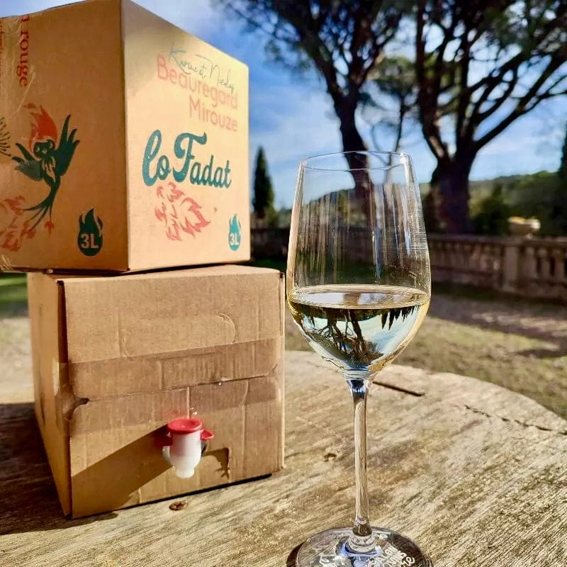 chateau beauregard-mirouze - karine et nicolas - corbières - lo fadat - blouge de laÌ€ - let it bib - cubi bib bio - biodynamie - vin nature - 5